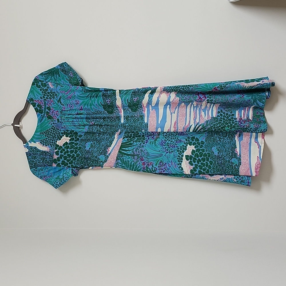 Ottod'ame midi dress Size 4/S tropical print - Picture 2 of 11